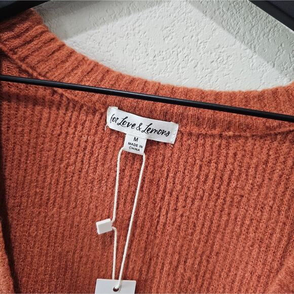 For Love & Lemons Colorblock Cardigan NWT - Picture 2 of 8